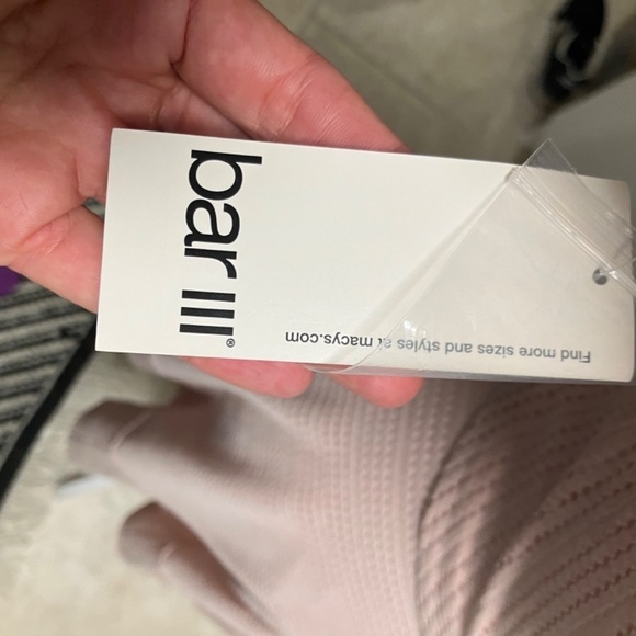 Bar Iii Blush Cap-Sleeve Perforated Fit & Flare Dress size small NWT - Picture 4 of 4